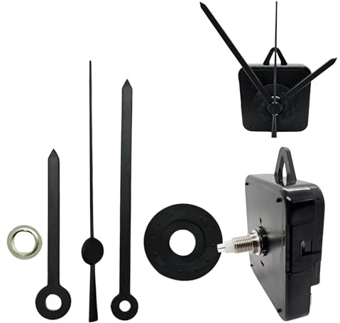 Genérico KaTunn - Mecanismo Reloj de Pared con Maquinaria a Pilas y Agujas Reloj - Ideal para Reloj Cocina Personalizar de Cocina - Reloj Pared Cocina - Fácil Instalación 1 Unidad