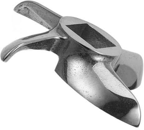 Cabilock Accessoires Pour Hachoir à Viande Couteau à Désosser Broyeurs Moulin à Épices Lames Alimentaires Manivelle Couteau à Lames De Hachage De Viande Silver Acier Inoxydable