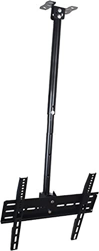 Universal TV Stand Multifunction TV Ceiling Mount, Height Adjustable Flat Slope Ceiling TV Wall Bracket, for Most 26-55 Inch TV, with Tilt Swivel Rotate Arm TV Mount TV S