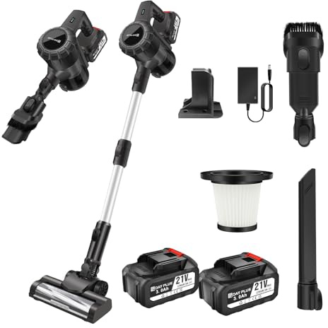 Aspirateur Balai sans Fil Multifonctions 4 en 1 Hoover Laveur avec Batterie Rechargeable 3000mAh - 2 Mode D'aspiration De Puissance