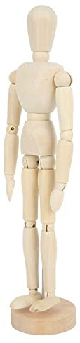Art Schaufensterpuppe, Schaufensterpuppe mit Flexiblen Gelenken 12in Holz Mannequin für Hausmöbel Foto -Requisiten