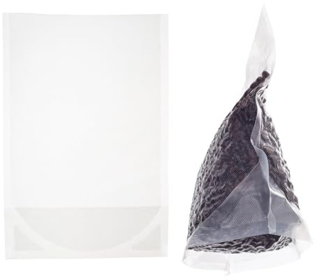 Vakuumierbeutel 15x25 cm mit Standboden - 50 Stück, ideal für das Vakuumieren von Flüssigkeiten und voluminösen Lebensmitteln, für alle Vakuumiergeräte, Mikrowellen- und Sous-Vide geeignet