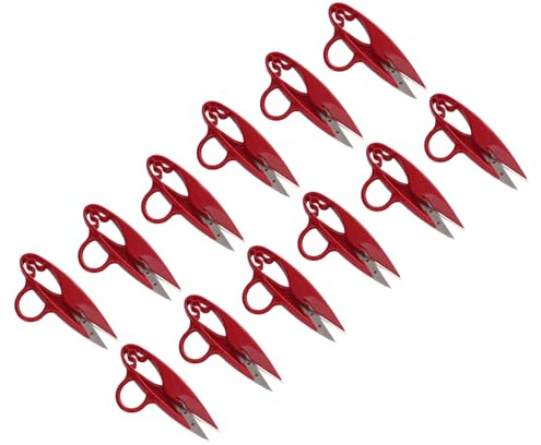 Tomantery Tijeras de Hilo de Hilo, Hoja de Acero Inoxidable de Precisión, Tijeras de Costura con Clamp/Holder Rápido para Sastres, Manualidades para la Mayoría de las Escenas