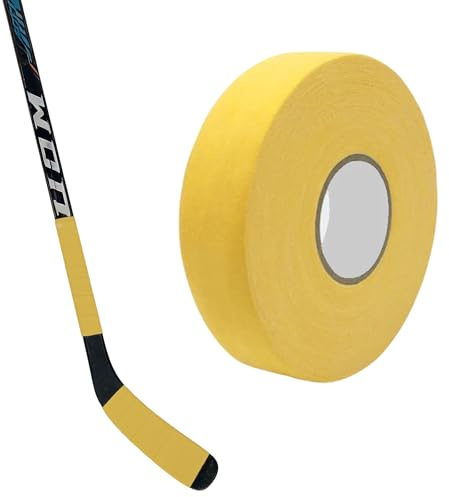 YMWALK Nastro antiscivolo per bastone da hockey, nastro antiscivolo per presa da badminton, racchette da ping pong, corda per saltare, bastoncini da golf, racchette da tennis e squash, 2,5 cm x 25 m