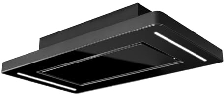Gurari GCH 790 BL Diamond Dunstabzugshaube Umluft Deckenhaube 90 cm 850m³/ h Schwarz