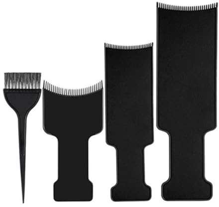 CRAFTHROU 4pièces Set de Planches de Teinture Cheveux Accessoires Ergonomiques pour Salon et Usage Domestique Outils Coiffure pour Coloration et Balayage Femme