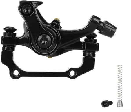 Right Front Rear Disc Brake Caliper With Spring For Kukirin G2 Electric Scooter Lightweight Aluminum Alloy Construction Black Color For Performance And Easy Installation Process(B)