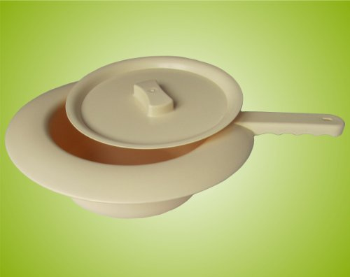 Stechbecken Bettpfanne Kunststoff mit Deckel *Top-Qualität zum Top-Preis*