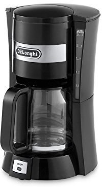 De'Longhi Filter Coffee Machine, 1.25 Liters, Auto shut off and Anti-Drip system, ICM15210.1 - Black