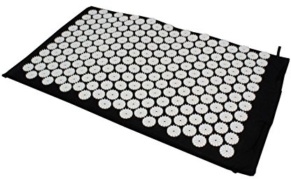 Akupressurmatte - Nagelmatte - Yogamatte - Shiatsu Akku Pressur - Schwarz