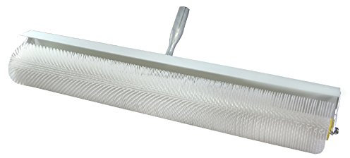 DEWEPRO® Entlüftungsroller Stachelwalze ø110mm x 750mm Breite - Handstachelwalze mit 31mm Stachellänge - Entlüftungswalze mit Spritzschutz - Igelwalze in Profi-Qualität