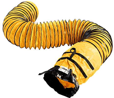 MOUNTO 25FT PVC Flexible Duct Hosing for Exhaust Fan (8inch)