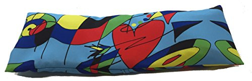 COVERBAGBCN - Saco Térmico Semillas | Relleno de Hierbas Aromáticas y Lavanda | Doble Funda Lavable con Separaciones | Terapia Calor y Frío | Sin Aceites | 35 x 14 cm | 700 gr (Miró Corazón) | Lavanda | Doble Funda Lavable con Separaciones | Terapia Calor y Frío | Sin Aceites | 35 x 14 cm | 700 gr (Miró Corazón)