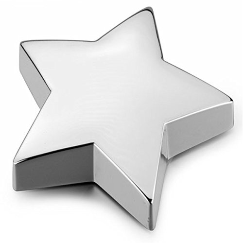 SILBERKANNE Briefbeschwerer Stern (11x10cm) Versilbert – Edel, Hochwertige Verarbeitung, inkl. Geschenkbox