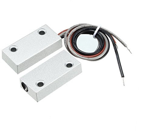 sourcing map Magnetischer Reed Schalter Alarm Rolltorkontakt mit 3 Draht für N.O./N.C. MC-51