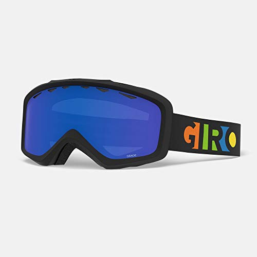 Giro Grade Youth Snow Goggles - Party Blocks Strap with Grey Cobalt Lens (2021)