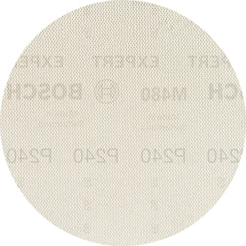 Bosch 50x EXPERT M480 Sanding Net | for Paint on wood, Hardwood, Grit 240, Professional Accessory Random Orbital Sander, Orbital Sander