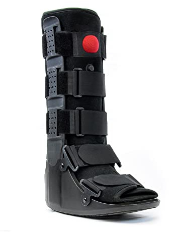 Brace Direct Wide Width Air CAM Medical Walking Boot - Tall - 2E Extra Wide Walker Boot for Foot Fractures, Ankle Injuries, Sprains and Surgical Recovery (Medium - US Shoe Men 9-11 / Women 10-12.5)