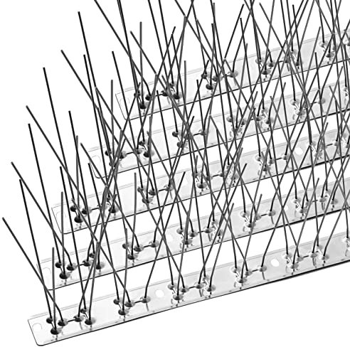 OFFO Dissuasori per Piccioni Balcone 78cm in Acciaio Inox, Spuntoni Anti per Balconi Recinzioni Tetti, Resistente Alla Corrosione