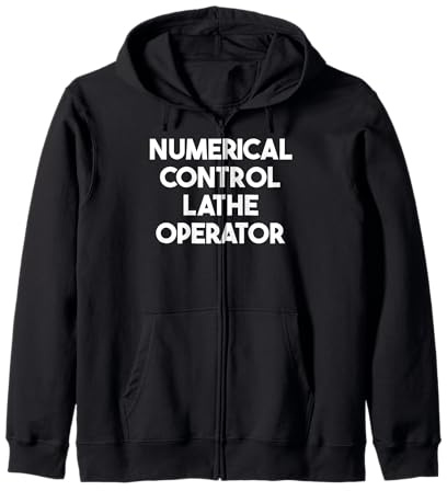 Operatore Tornio Controllo Numerico Felpa con Cappuccio