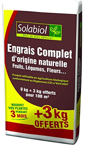 Engrais complet, sac de 9kgs + 3 kgs offerts