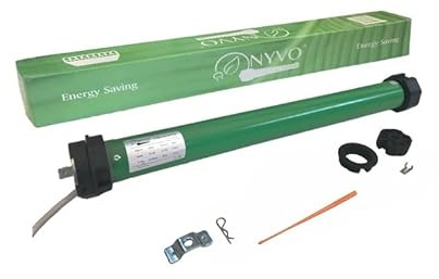 Motore per Tende da Sole Elettriche 60 kg - 30 Nm Automazione Tenda da sole Motori completi di accessori e istruzioni adattatori da 70 mm o 78 mm (Adattatore per rullo Ogiva 70 mm)