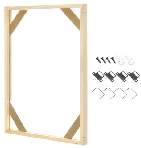 PATIKIL 12x16 inch Canvas Stretcher Bars, DIY Removable Wooden Splicing Canvas Frames Kit for Oil Paintings Poster Picture Photo, Arts Accessory, Paint by Numbers