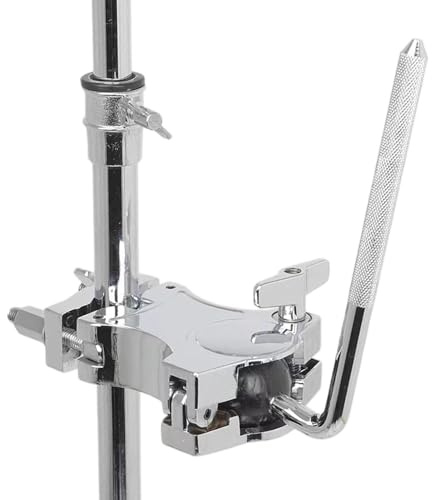 Soporte Tom para batería, abrazadera de montaje de tambor Tom - Abrazadera de montaje de soporte de tambor para bastidores de tambor de aleación de zinc - Accesorio de instrumento multifunción, mango