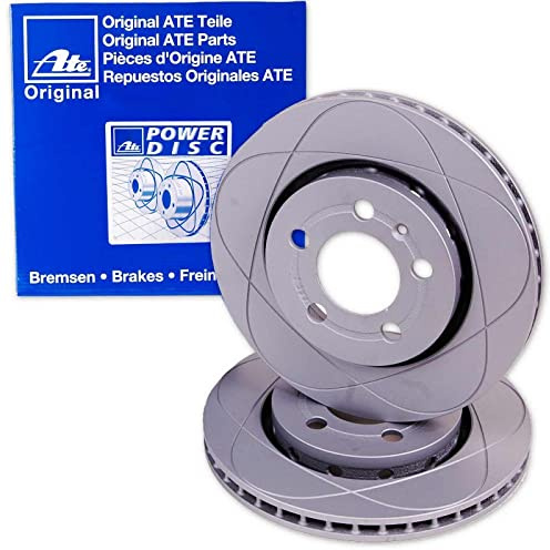 2x ATE Powerdisc Bremsscheiben vorne | 2x 24.0325-0113.1 für A1 A3 Bora Golf 4 Beetle Polo