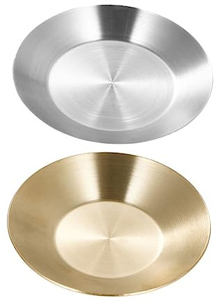 COLLBATH Juego de Cuencos para Salsa de Acero Inoxidable 304 con Plato Anticaídas para Salsa de Soja Barbacoa Ketchup Mantequilla Y Mayonesa