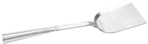 AUTSUPPL Kaminascheschaufel aus Chromstahl Handgefertigte Grillkohle Ascheschaufel in Silber Energiesparend und Effizient für Küche und Bbq für Grillliebhaber