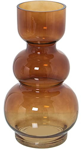 JARRÓN CRISTAL ÁMBAR °9X25CM