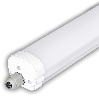 V-TAC Pantalla LED Estanca 150 CM - 48W - Chip Samsung - Lámpara Luminaria Rectangular 5760 Lumen IP65 para Pared, Garaje, Tienda - Tubo LED - Plafón LED Lineal - Luz Blanco Frío 6500K
