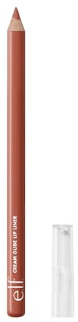 e.l.f. Cream Glide Lip Liner, Highly Pigmented Pencil for Shaping & Sculpting Lips, Semi-Matte Finish, Vegan & Cruelty-Free, Mocha Move