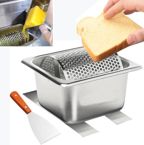 MINENICE Butterroller Edelstahl 1L mit Spachtel,Butterroller-GüRtel Drehbar Butterwheel Butterverteiler Verteilen Butter Spreader Butter FüR Maisbrot, Steaks In Der KüChe