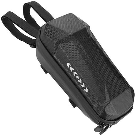 Borsa Scooter Manubrio Impermeabile,Borsa Manubrio Di Grande Capacità,Borsa Caricatore Per Monopattino Elettrico, Portaoggetti Rigida Monopattino Elettrico,Con 4 Copriruota Laterali Coprimozzi,Kiuiom