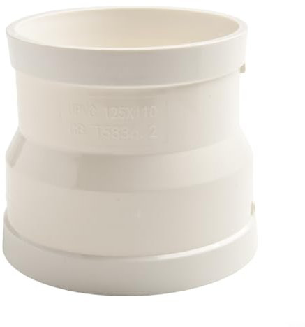 Anillo reductor de plástico para extractor de campana extractora de 125 mm a 110 mm, junta de conversión para una mayor eficiencia del flujo de aire