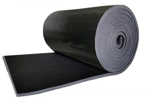 Tapis d'isolation Rouleau Mousse Caoutchouc Autocollant Isolation Phonique Polyvalente Accessoires Voitures(10mm-50cmx200cm)