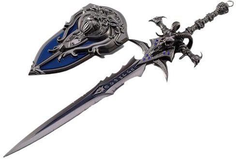 elden ring， Frostmourne Svärd 30CM Wow Lejonhuvud Sköld Lich King Metallsvärd Skum Kampsport Vapen Cosplay Rekvisita