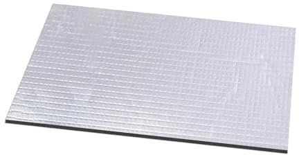 Tapis D'isolation Phonique Et Thermique En Fibre D'aluminium Épaisse Pour Ailes De Voiture Et Fibres De Coton Housse Insonorisante Coton Capot(400x250x10mm)