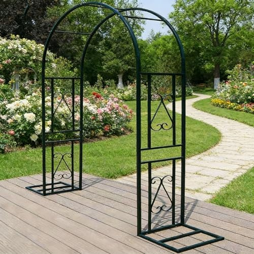 Dtyubfg Arche de Jardin 140x40x230cm, Arche de Cour,Arche en Fer forgé Arche Rosier de Robuste pour Plante Grimpante, Décoration de Cérémonie Fête