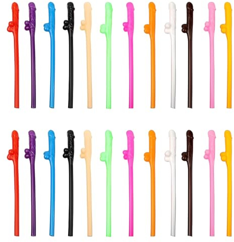 JHAZUN 30 Cannucce Di Riutilizzabili, Perfette Per Feste, Cocktail E Altri Momenti Di Svago, Ideali Per Addii Al Nubilato, Compleanni, Matrimoni E Celebrazioni