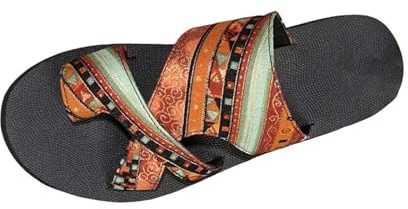 Dam sommar bohemisk kilsandaler ortopedisk sandal dam för Hallux Valgus, strandtofflor utomhus, ledig toffel, motstridig toffel, trendig, toffel - mjuk