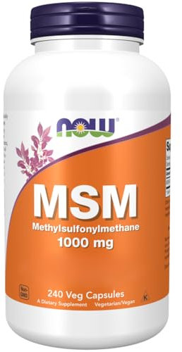Now Foods, MSM, 1.000 mg, 240 vegane Kapseln, Laborgeprüft, Schwefel, Glutenfrei, Sojafrei, Vegetarisch