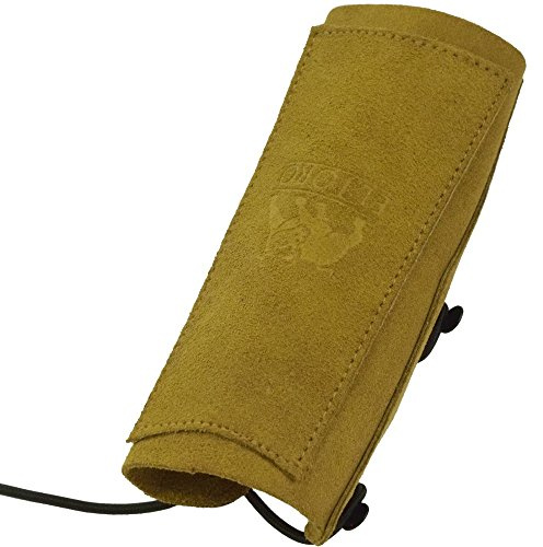 elTORO Wild Queen Armschutz, traditioneller Unterarmschutz aus Wildleder | verstellbare Gummischnürung, doppelt verstärkt, bequem, robust & ideal für Bogenschützen