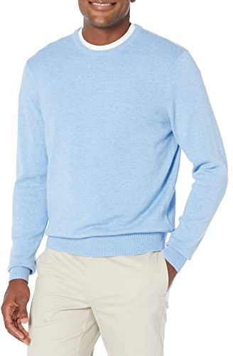 Amazon Essentials Herren Langärmliger Pullover Mit Rundhalsausschnitt, 100% Baumwolle, Erhältlich In Groß Und Schwer