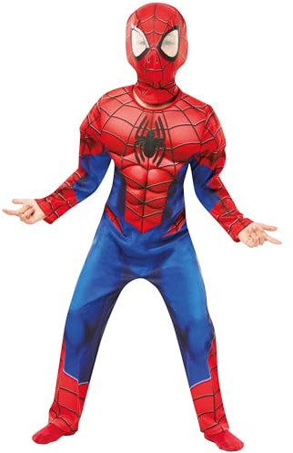 Rubie's Official Marvel Spider-Man Deluxe Childs Costume, Kids Superhero Fancy Dress