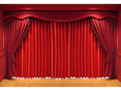 YongFoto 3x2m Vinyle Toile de Fond Rideau Rouge ènape Fond Décors Studio Photo Portrait Enfant Video Fete Mariage Photobooth Photographie Accesorios