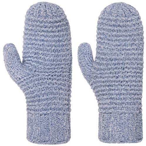 Seeberger Tajana Soft Fäustlinge Fausthandschuhe Strickhandschuhe Damenhandschuhe Damen - Winter Herbst-Winter - One Size blau-meliert