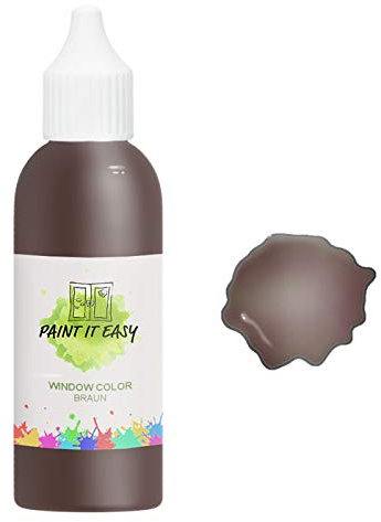PAINT IT EASY Window-Color-Farben/Fenstermalfarben, 250ml, Braun